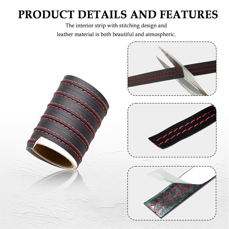 JEYORZY Car Interior Trim Strips, Car Interior Lining, Universal Flexible