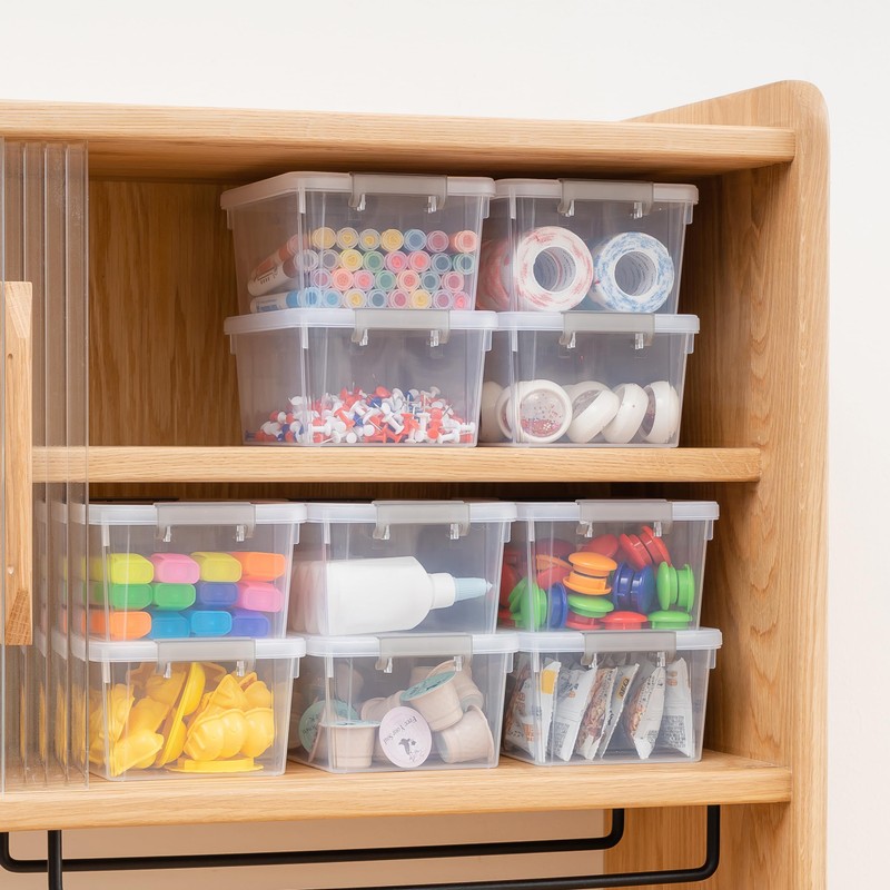 Citylife 1.3 QT 20 Packs Small Storage Bins Plastic Storage