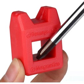 1Pc Red for Bit Magnetizer Magnetiser Demagnetiser Universal Magnetizer and Demagnetizing Tool for Screwdrivers Tips Magnetization