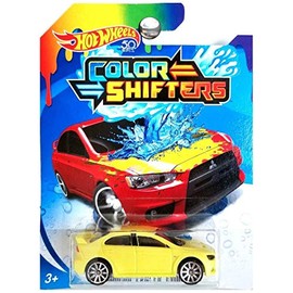 Hot Wheels 2018 Color Shifters Mitsubishi Lancer Evolution EVO Yellow to Red