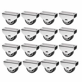 Sotech Passau Set of 16 Box Castors (Diameter 30 mm, for Under-Unit Mounting, Dark Grey) Furniture Castors, Quiet and Floor-friendly, Ideal for Bed Boxes and Floor Drawers