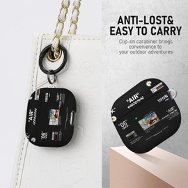 Gedicht for Airpods 3rd Generation Case, Cute Cool Shoes Pattern TPU Soft Cases for Airpods 3rd Case Cover, Shockproof for Airpods 3 Case Men Women with Lanyard & Keychain