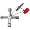 4 Way Sillcock Key Cross Key Zinc Alloy Multifunction Universal