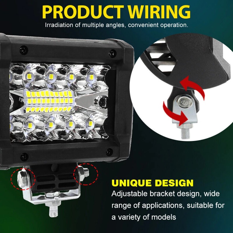 COLIGHT 20PCS 4inch LED Work Light Bar Flood Spot Combo