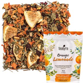 Tealyra - Orange Lemonade - Hibiscus - Eucalyptus - Lemongrass - Herbal Fruity Loose Leaf Tea Blend - Vitamins Rich - Boost Immune System- 100% Natural – Hot and Iced - Caffeine-Free - 110g (4-ounce)