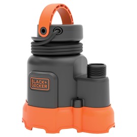 Black+Decker 1/3 HP Submersible Water/Utility Pump, Pumps up to 2500 GPH