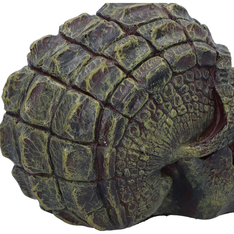 Nemesis Now Reptillian Skull Ornament, Resin, Green, 13cm