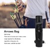Archery Arrow Quiver Cowhide Leather Arrows Holder Bag Shoulder Back