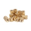 YFFSFDC Knurled Nuts 330pcs M2 M3 M4 M5 Brass Nuts