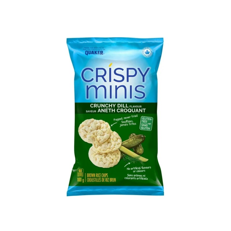 CRISPY MINIS Quaker Crispy Minis Crunchy Dill Flavor Brown Rice