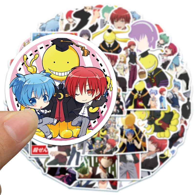 50 pieces for assassination classroom sticker set anime for assassination