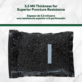Stash Proof Vacuum Seal Rolls 11" x 25' 2 Pack (50 Feet Total) (Black and Black) 5.5 Mil - BPA Free Commerical Grade Food Saver for Storage, Sous Vide, and Meal Prep Sealer Bag