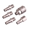 Pack of 5 Euro Compressed Air Coupling 1/4 Inch BSP