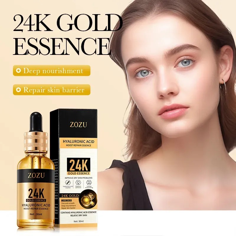 Sérum De Ácido Hialurónico De Oro De 24 Quilates, 30