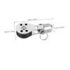 NOLITOY 2pcs Stainless Steel Pulley Blocks for Kayak and Boat
