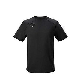 EvoShield Boys Pro Team Training Tee Black- Youth, Black, Large US