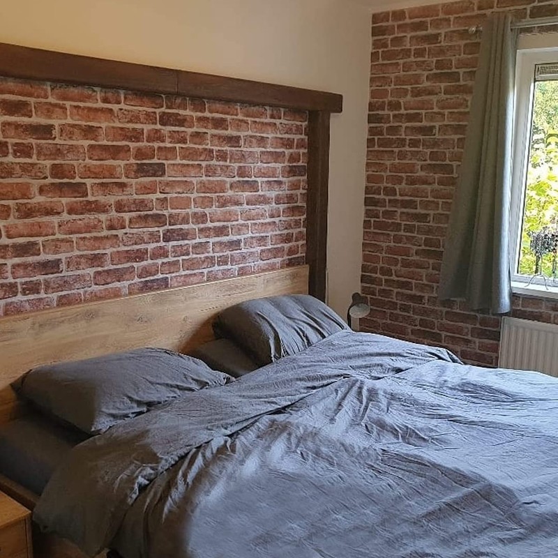 Dundee Deco 3D Wall Panels Brick Effect - Cladding, Mahogany
