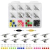 DisplayMore 101PCS 33MM Ultra-Professional Extended Fingerboard Trucks & Multicolor Bearingless