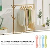 Ciieeo 100pcs Clothes Hangers Non Slip Rubber Grips, Fixing Strap