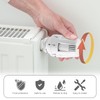 BYZESTY Heating Thermostat Radiator Thermostat Head Heating Controller: Pack of