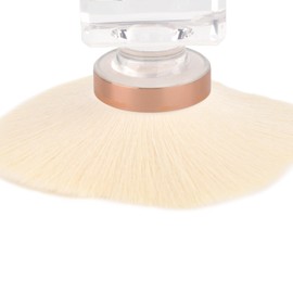 KADS Nail Dust Brush Makeup Brush Flower Shape Crystal Base Nail Cleaning Brush Manicure Pedciure Brush Tool (White Flower Shape)