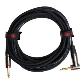 Cableworks By Gator Cases Headliner Series Premium 30 Foot Straight to Right Angle Instrument Cable; (GCWH-INS-30RA)