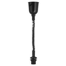 Light Pull Pendant I Rollyzug Spiral Cable I with Socket E27 I White I Black I Brown I Gold I L: 400 mm - 1200 mm I 5 kg I Light Pull Pendant (Black)