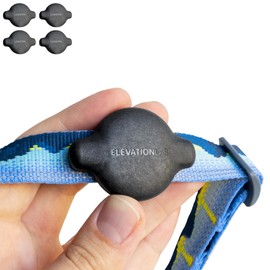 Elevation Lab TagVault™ Compact AirTag Dog Collar Mount (4 Pack) - IP68 Waterproof, Doesn't Dangle, Fits All Width Collars