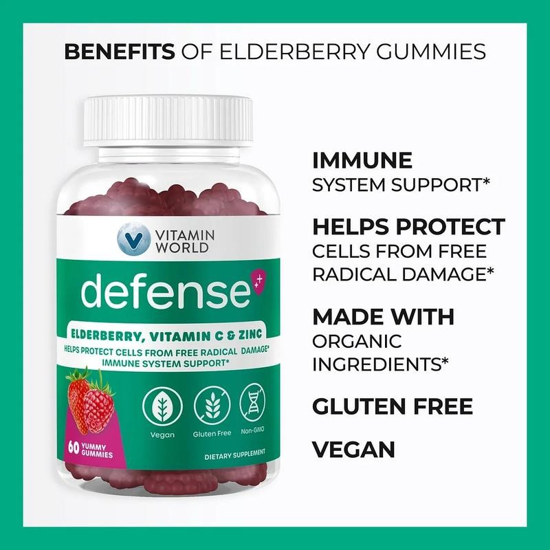 Vitamin world Defense Elderberry Immune Support Gummies