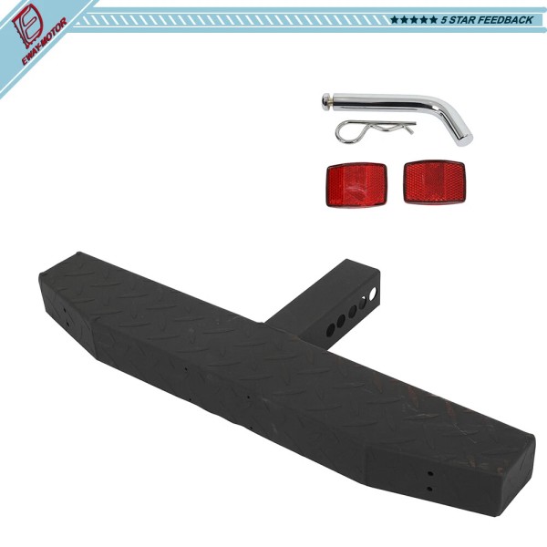 ewaymotor Rear Step Bumper Towing Guard Stabilizer Fits 2" Receiver