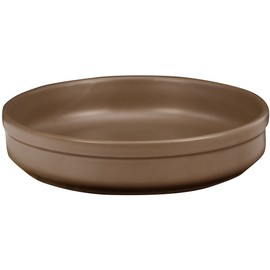 Eurita by Reston Lloyd Flame Safe Round Porcelain Pan, 1 Quart, Mocha