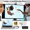 cablecc HDMI Male to HDMI 2.1 Female Vertical Down Angled