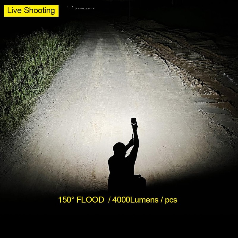 Exzeit 80W Led Work Lights for Truck, 150° Flood Lights