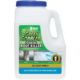Green Gobbler, FOAMING Root Killer | Kills Tree Roots in Pipes & Sewer Lines | Contains No Copper Sulfate | Safe for Pipes and Septic - 4 USES, 10LBS