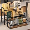 IYEBAU Coffee Syrup Rack,12 Bottle Capacity,3 Tier Coffee Bar Organizer,Kitchen
