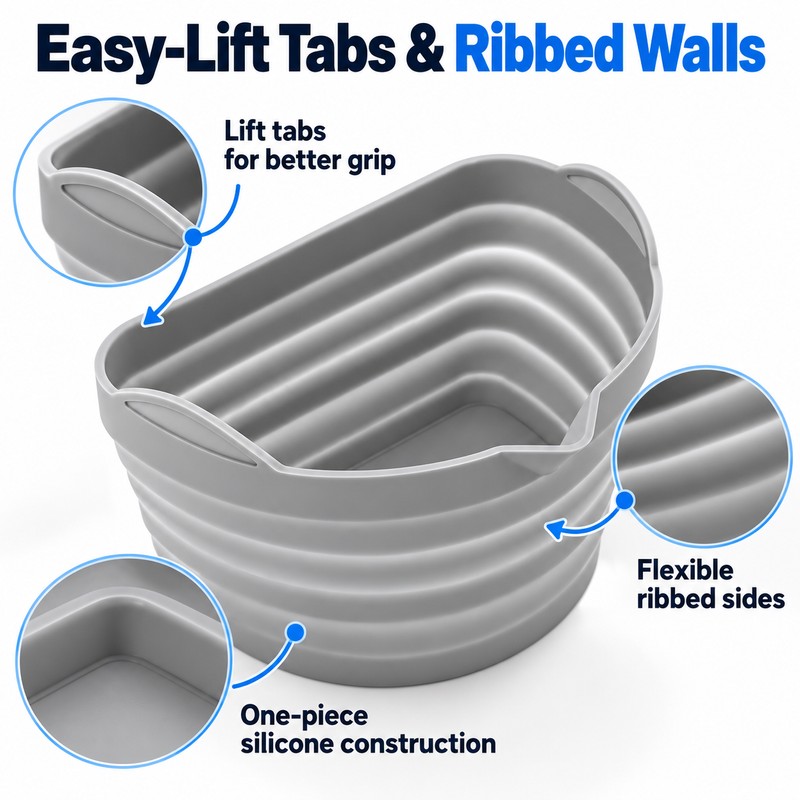 Slow Cooker Divider Liner for 6–8 Qt Crockpots – Reusable