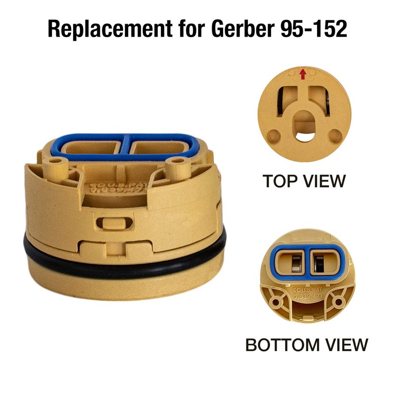 FlowRite Replacement 95-152/95-154 Gerber SafeTemp 2 Single Handle Shower Cartridge