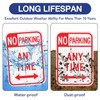 Faittoo 4 Pack No Parking Anytime Sign with Arrows, No