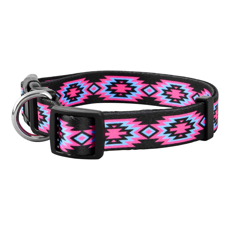 Native Pup Western Dog Collar, Cute Designer Aztec Tribal Pattern,