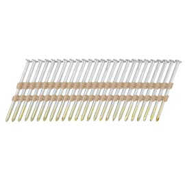 Hitachi 10104 2-3/8" x 0.113" Full Round Head Electro Galvanized Smooth Shank Plastic Strip Framing Nails 5000 count
