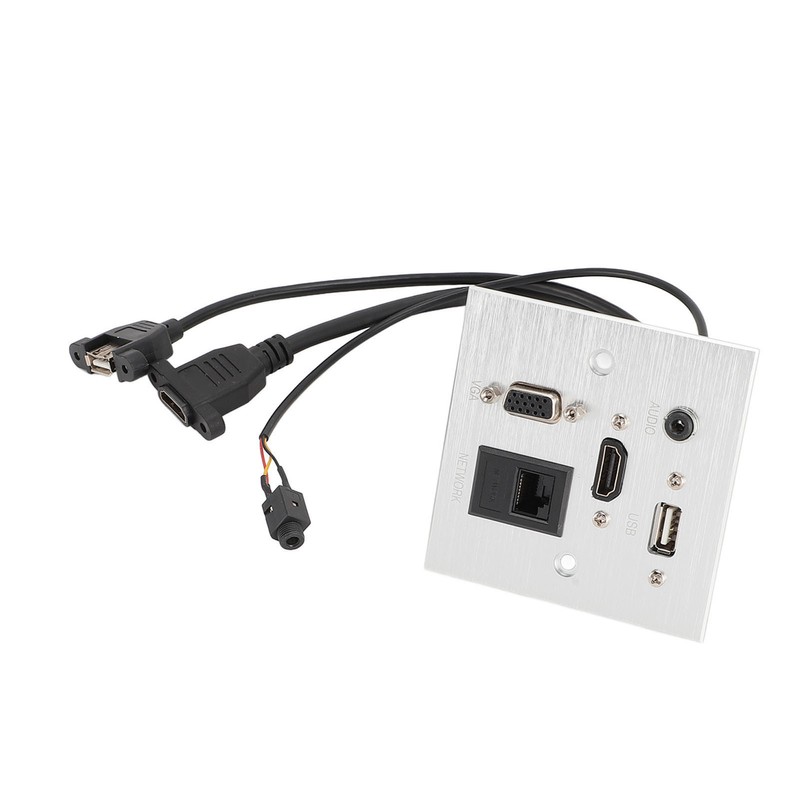 Multimedia Socket Aluminum Alloy USB HD VGA 3.5MM Sound RJ45
