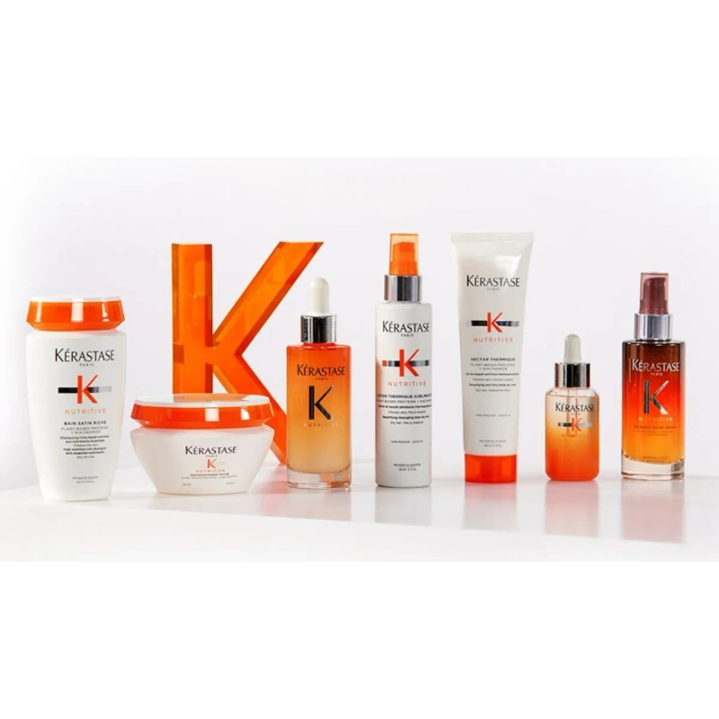 Bain Satin Riche Nutritive 500ml Shampoo Pelo Seco Kérastase