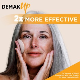 Demak'Up Sensitive Round Cotton Pads for Make-up Remover - Face and Eyes - 100% Natural Cotton Fibers - 320 Cotton Pads (5 x 64)