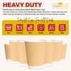 CHEF ROYALE Kraft Ripple Cups Full Box Without Lids (500