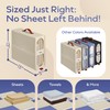 BAMBALIK 4x Bed Sheet Organizer Storage Boxes with Big See-Through
