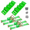 AUTOAlkins Wheel Chock Tie Down Kit, 4,500lb Break Strength, Trailer