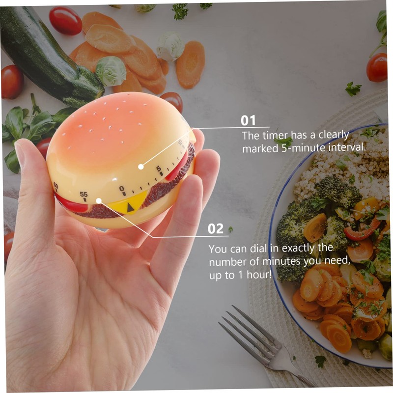 Ciieeo 1pc Mechanical Timer Reminder Tool for Cooking Study Home