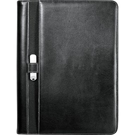 Stratford Zippered Padfolio Black Color