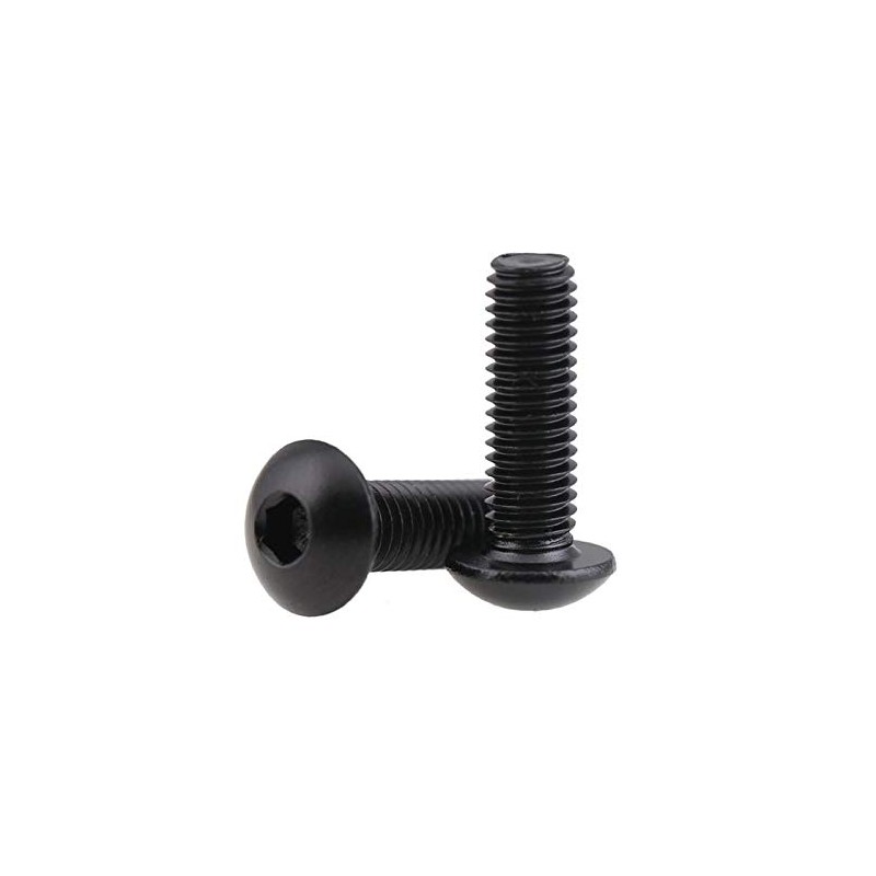 (20Pcs M6*20)5/20 Pcs M6 10mm-50mm Black Stainless Steel Socket Head
