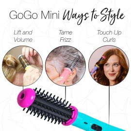 CALISTA GoGo Mini Heated Round Brush | Curl, Touch-Up, De-FrizzMini  7” Styling